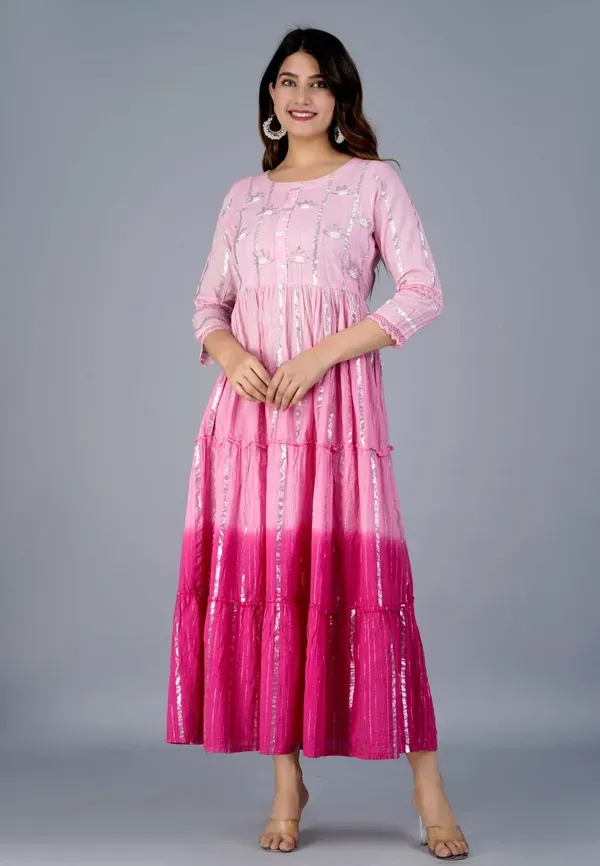 Pink_Cotton_With_Printed_Muslin_Foil_Foil_Print_Designer_Front_Cut_Kurti_With_Handwork_For_Women_&_Girls