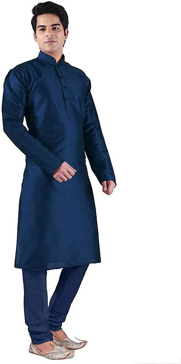 Silk_Blend_Men's_Kurta_Pyjama_Set/Kurta_Pajama_for_Men
