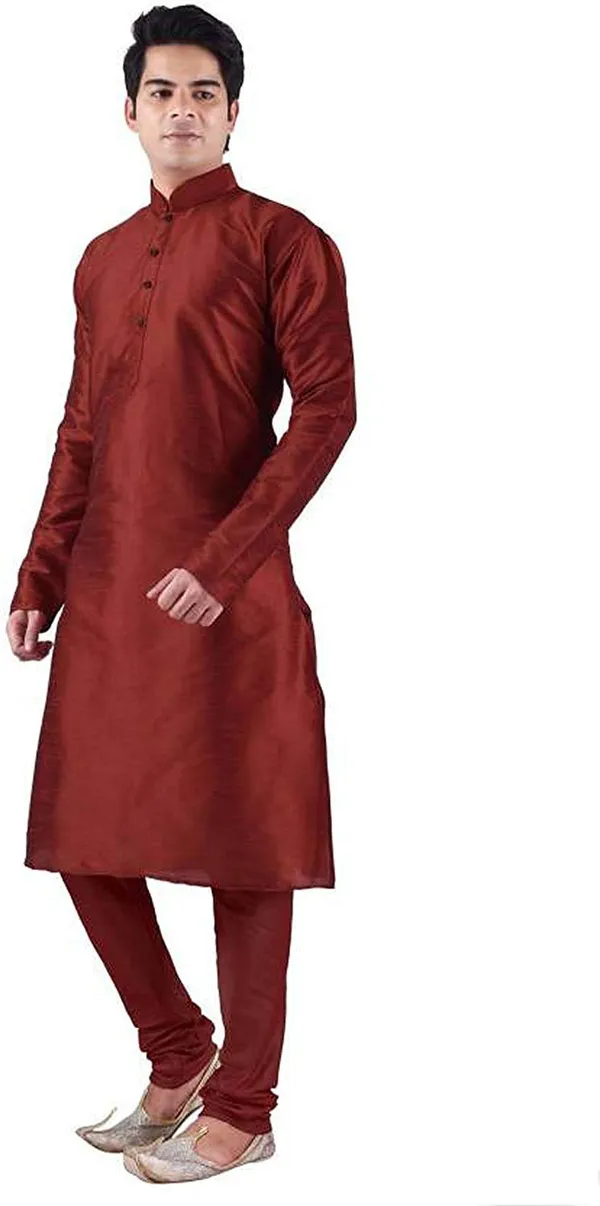 Silk_Blend_Men's_Kurta_Pyjama_Set/Kurta_Pajama_for_Men