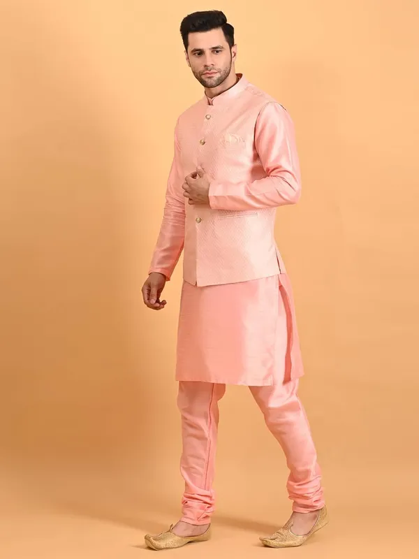 Men's_Silk_Blend_Kurta_Pajama_with_Nehru_Jacket/Modi_Jacket