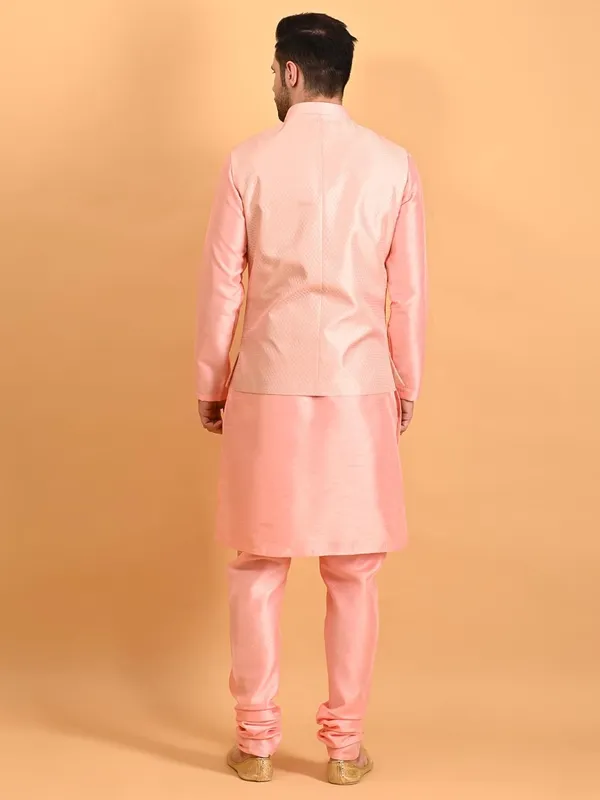Men's_Silk_Blend_Kurta_Pajama_with_Nehru_Jacket/Modi_Jacket