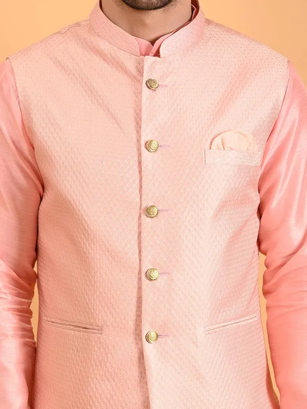 Men's_Silk_Blend_Kurta_Pajama_with_Nehru_Jacket/Modi_Jacket
