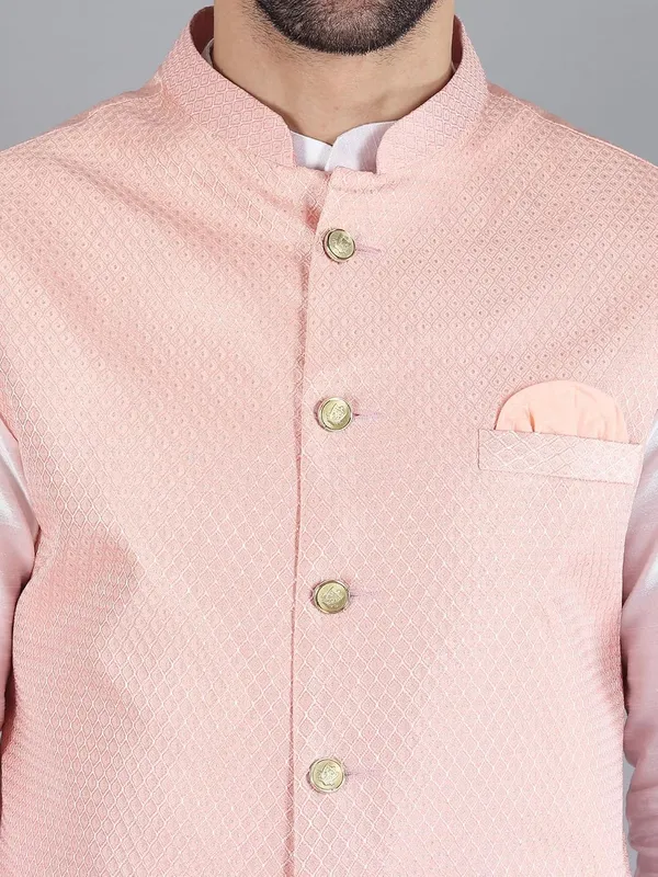 Men's_Silk_Blend_Kurta_Pajama_with_Nehru_Jacket/Modi_Jacket