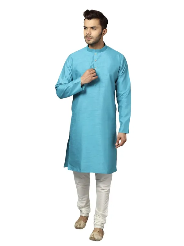 Silk_Blend_Men's_Kurta_Pyjama_Set/Kurta_Pajama_for_Men