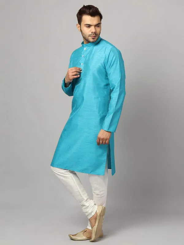 Silk_Blend_Men's_Kurta_Pyjama_Set/Kurta_Pajama_for_Men