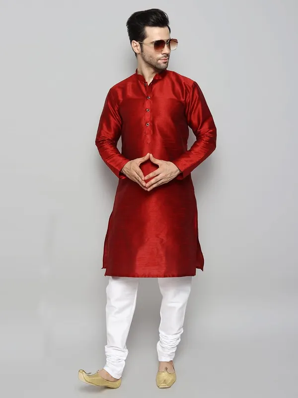 Silk_Blend_Men's_Kurta_Pyjama_Set/Kurta_Pajama_for_Men