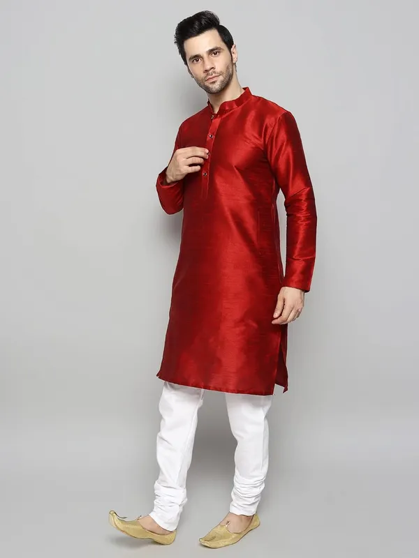 Silk_Blend_Men's_Kurta_Pyjama_Set/Kurta_Pajama_for_Men