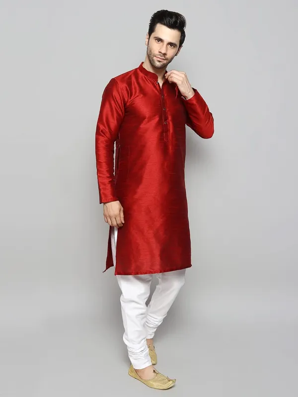 Silk_Blend_Men's_Kurta_Pyjama_Set/Kurta_Pajama_for_Men