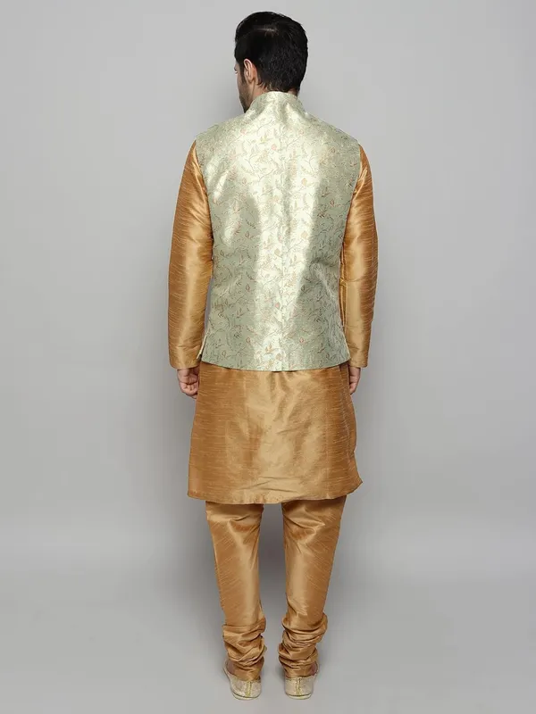 Men's_Silk_Blend_Kurta_Pajama_with_Designer_Ethnic_Nehru_Jacket/Modi_Jacket?