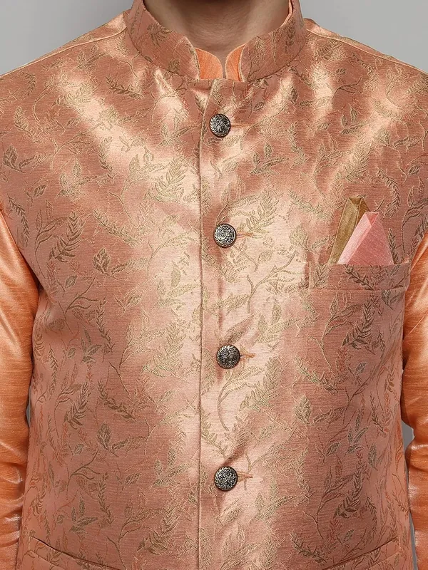Men's_Silk_Blend_Kurta_Pajama_with_Designer_Ethnic_Nehru_Jacket/Modi_Jacket?