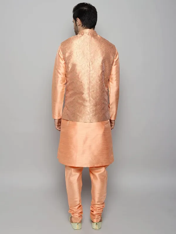 Men's_Silk_Blend_Kurta_Pajama_with_Designer_Ethnic_Nehru_Jacket/Modi_Jacket?
