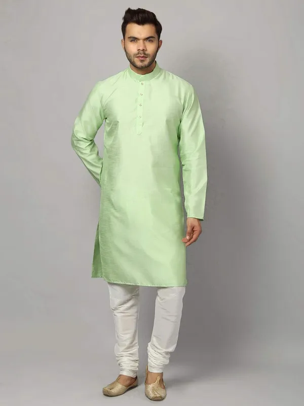 Men's_Silk_Blend_Regular_Kurta_Churidar_Pyjama_with_Bundi_Nehru_Jacket/Waistcoat