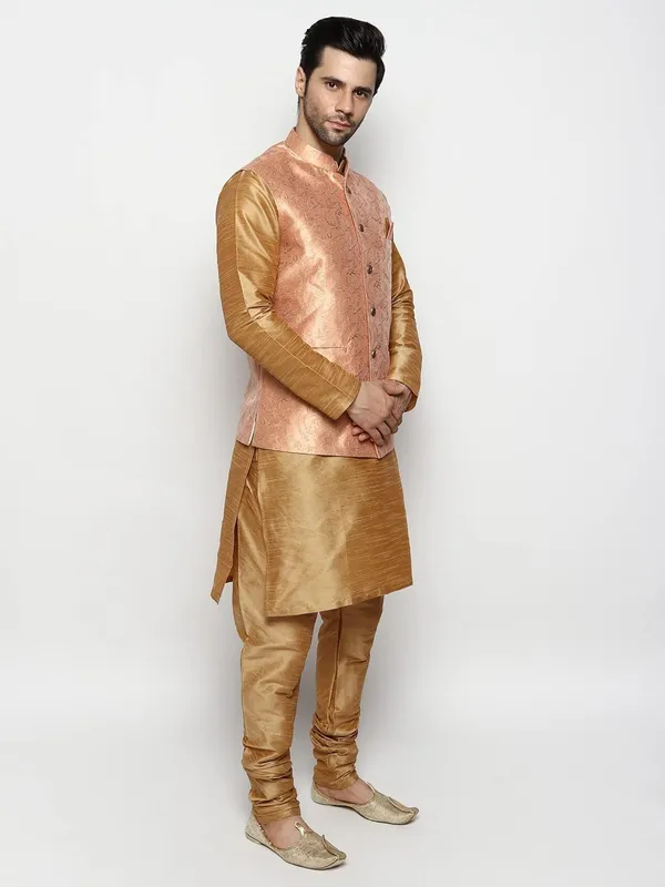 Men's_Silk_Blend_Kurta_Pajama_with_Designer_Ethnic_Nehru_Jacket/Modi_Jacket?