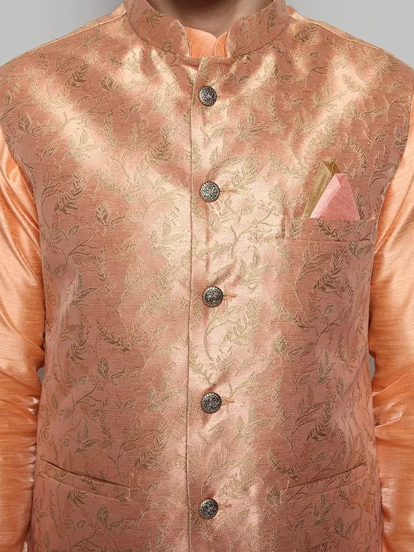 Men's_Silk_Blend_Kurta_Pajama_with_Designer_Ethnic_Nehru_Jacket/Modi_Jacket?