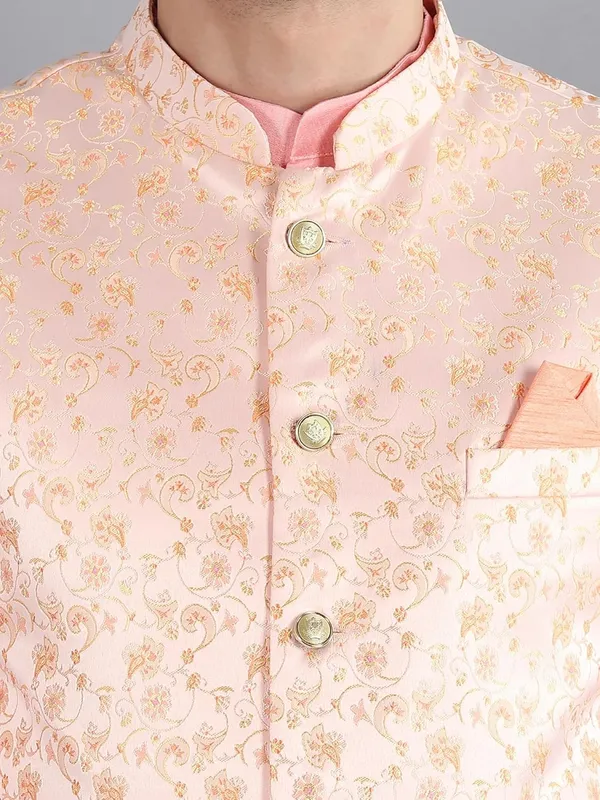 Men's_Silk_Blend_Kurta_Pajama_with_Designer_Ethnic_Nehru_Jacket/Modi_Jacket