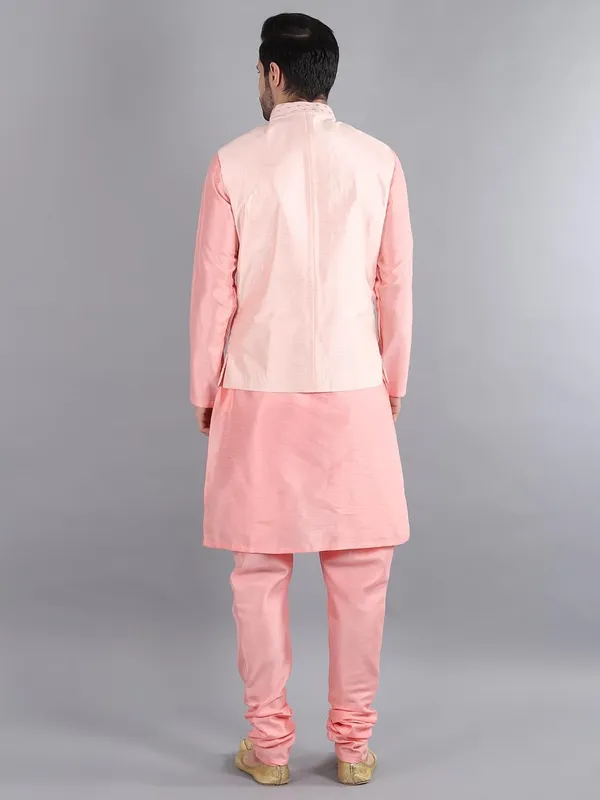 Men's_Silk_Blend_Kurta_Pajama_with_Designer_Ethnic_Nehru_Jacket/Modi_Jacket