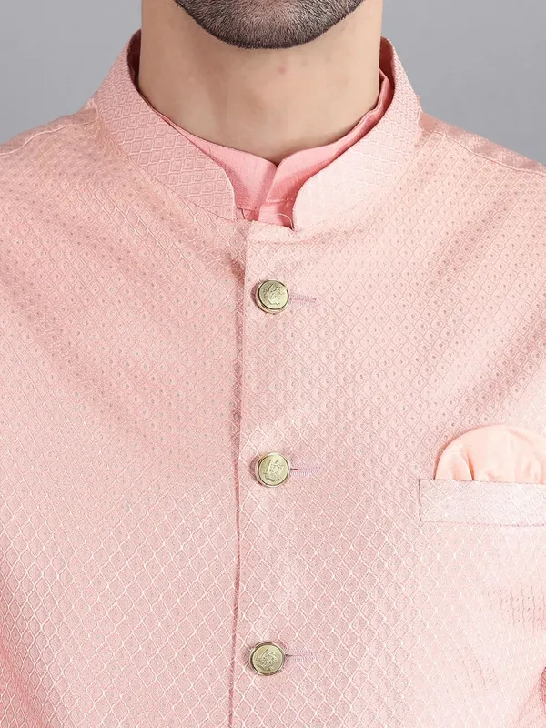 Men's_Silk_Blend_Kurta_Pajama_with_Designer_Ethnic_Nehru_Jacket/Modi_Jacket