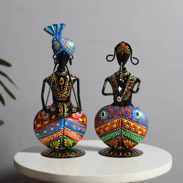 Set_of_2_Punjabi_Musician_Group_Showpiece_|_For_Home_Decor_Table_Decor
