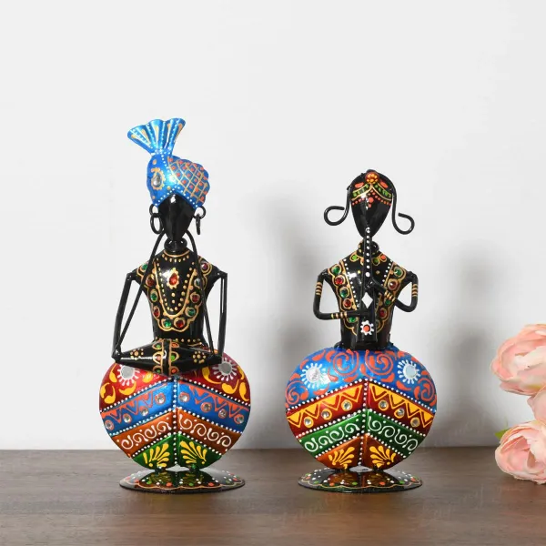 Set_of_2_Punjabi_Musician_Group_Showpiece_|_For_Home_Decor_Table_Decor