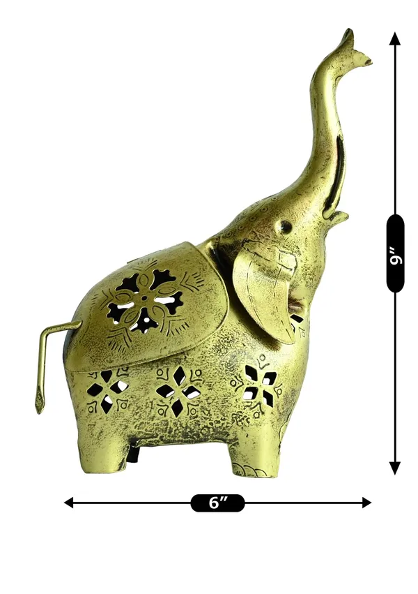 Set_of_2_Golden_Antique_Finish_Elephant_Shaped_Candle_Holder_|_For_Home_Decor,_Decorative