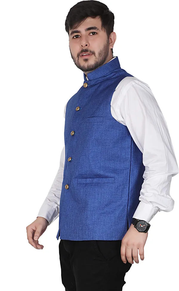 Blue_Cotton_Blend_Solid_Ethnic_Traditional_Fit_Waistcoat_For_Men