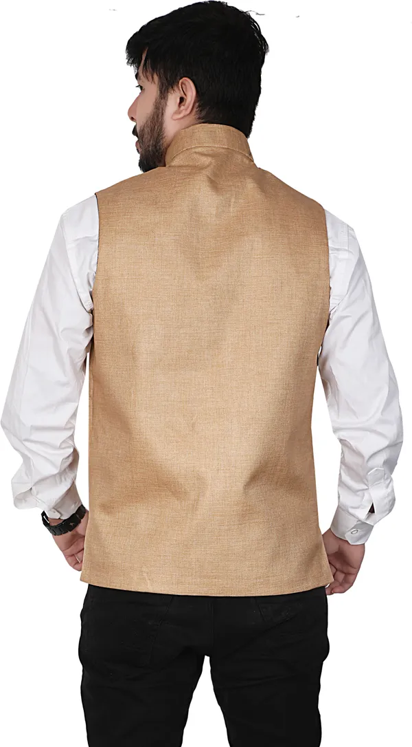 Gold_Cotton_Blend_Solid_Ethnic_Traditional_Fit_Waistcoat_For_Men