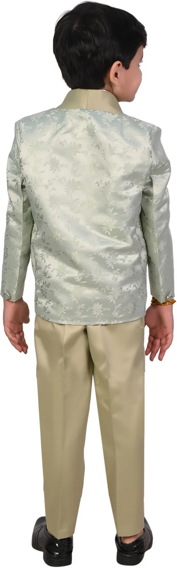 Light_Green_Satin_Designer_Printed_Jackyard_Printed_5_Piece_Coat_Pant_Set_For_Kids_Boys