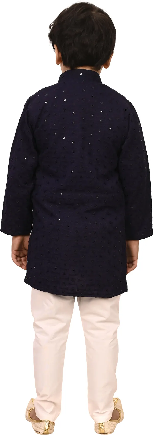 Navy_Cotton_Blend_Embroidered_Festive_&_Party_Kurta_And_Pyjama_Set_For_Kids_Boys