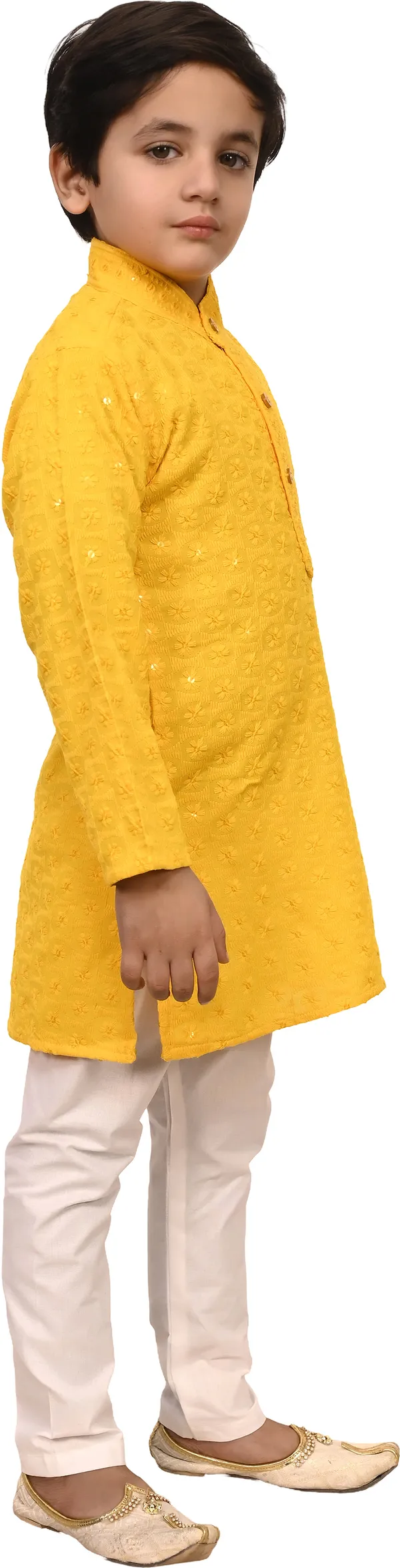 Yellow_Cotton_Blend_Embroidered_Festive_&_Party_Kurta_And_Pyjama_Set_For_Kids_Boys