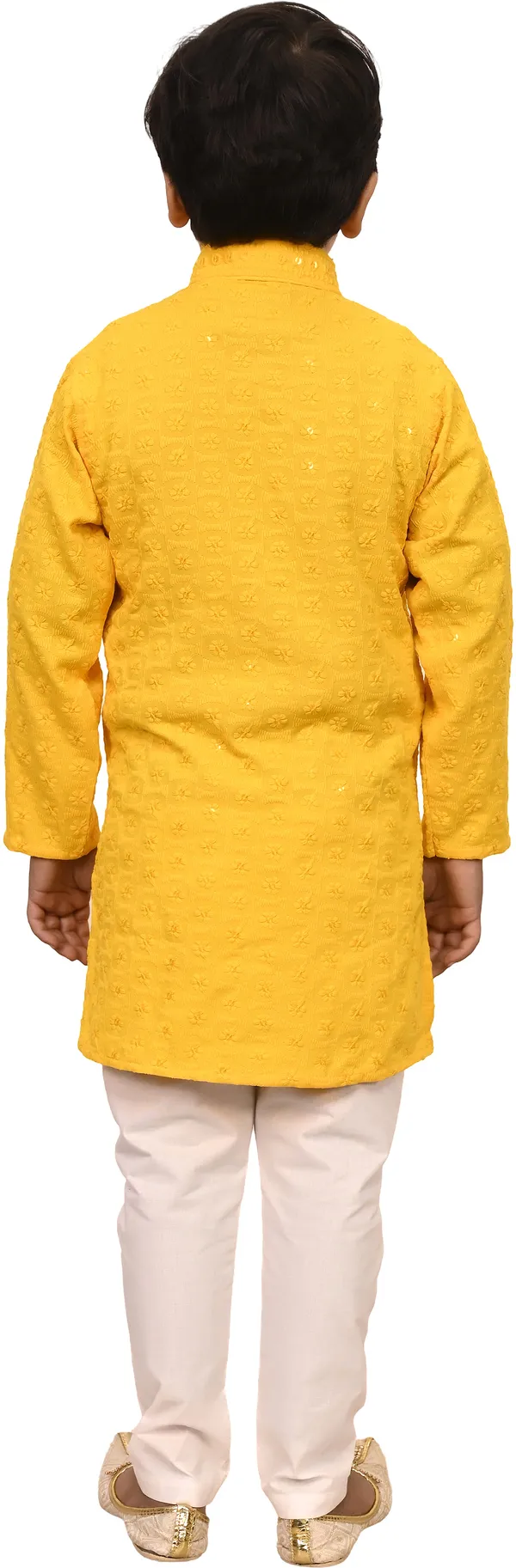 Yellow_Cotton_Blend_Embroidered_Festive_&_Party_Kurta_And_Pyjama_Set_For_Kids_Boys