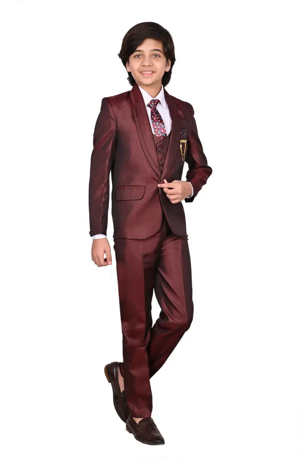 Maroon_Polyester_Solid_Regular_Fit_5_Piece_Coat_Suit_For_Boys