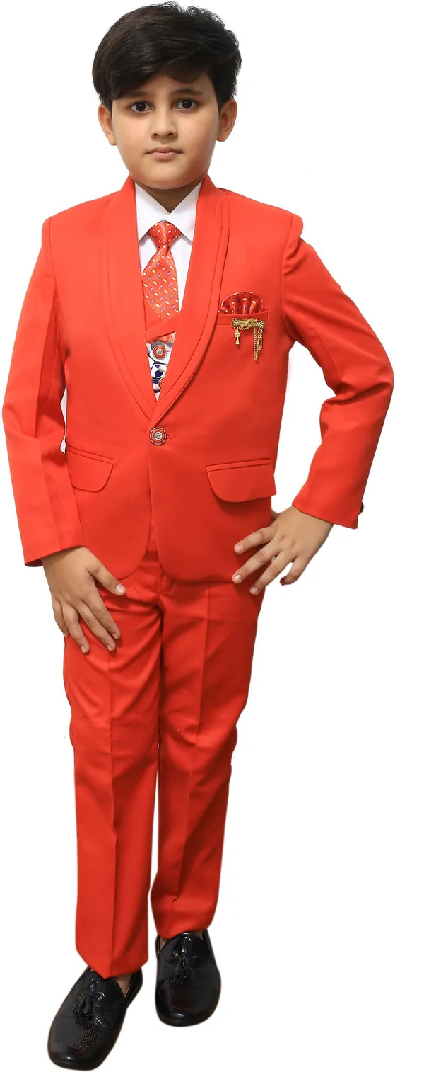 Red_Polyester_Solid_Regular_Fit_5_Piece_Coat_Suit_For_Boys