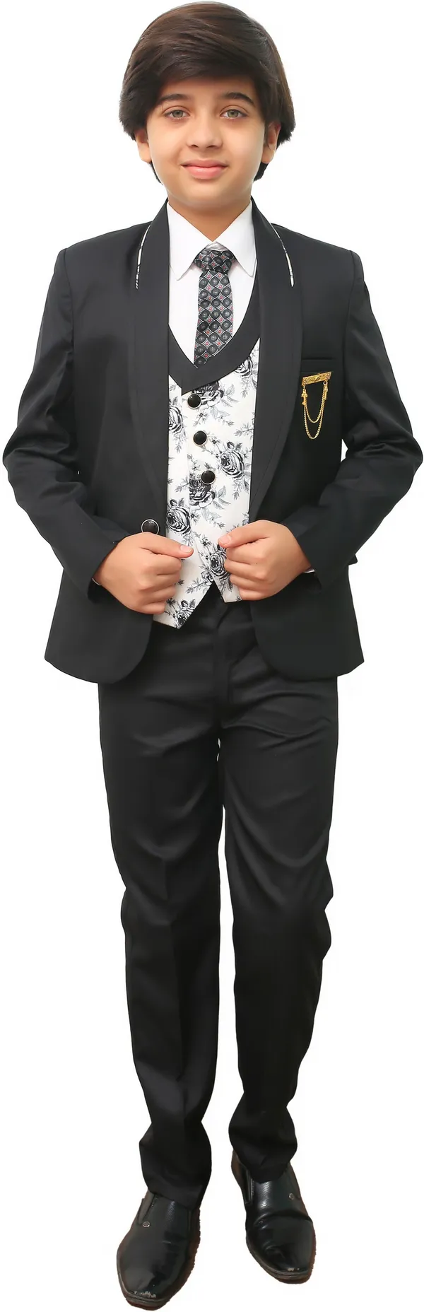 Black_Polyester_Solid_Regular_Fit_5_Piece_Coat_Suit_For_Boys
