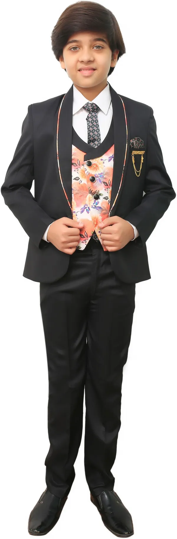 Black_Polyester_Solid_Regular_Fit_5_Piece_Coat_Suit_For_Boys