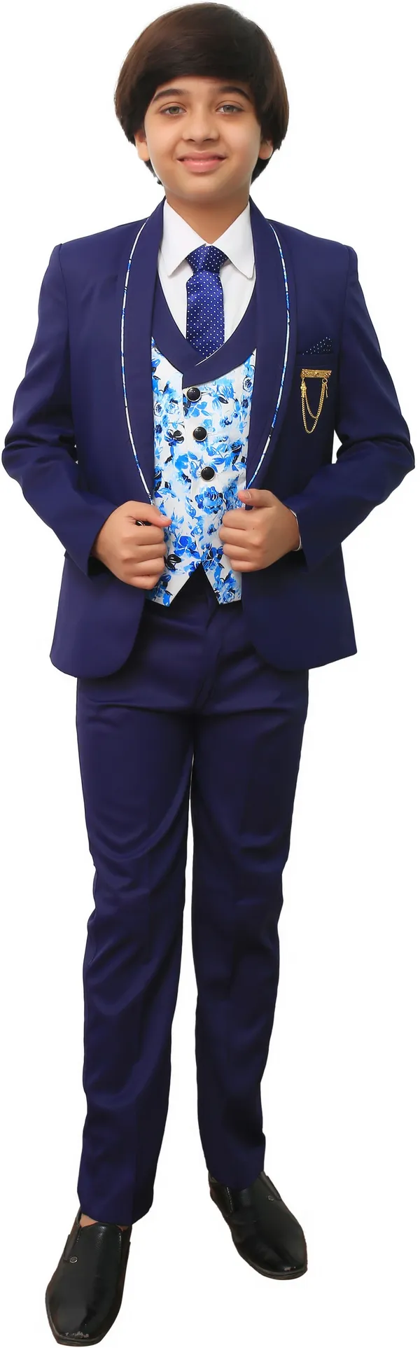 Dark_Blue_Polyester_Solid_Regular_Fit_5_Piece_Coat_Suit_For_Boys
