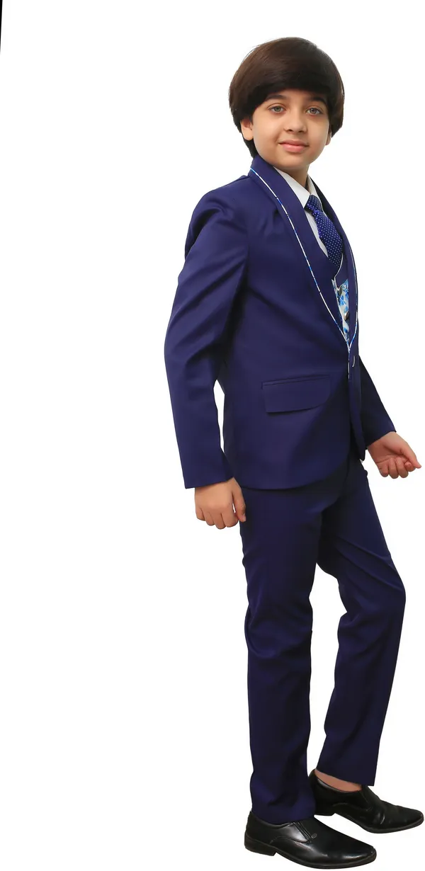 Dark_Blue_Polyester_Solid_Regular_Fit_5_Piece_Coat_Suit_For_Boys