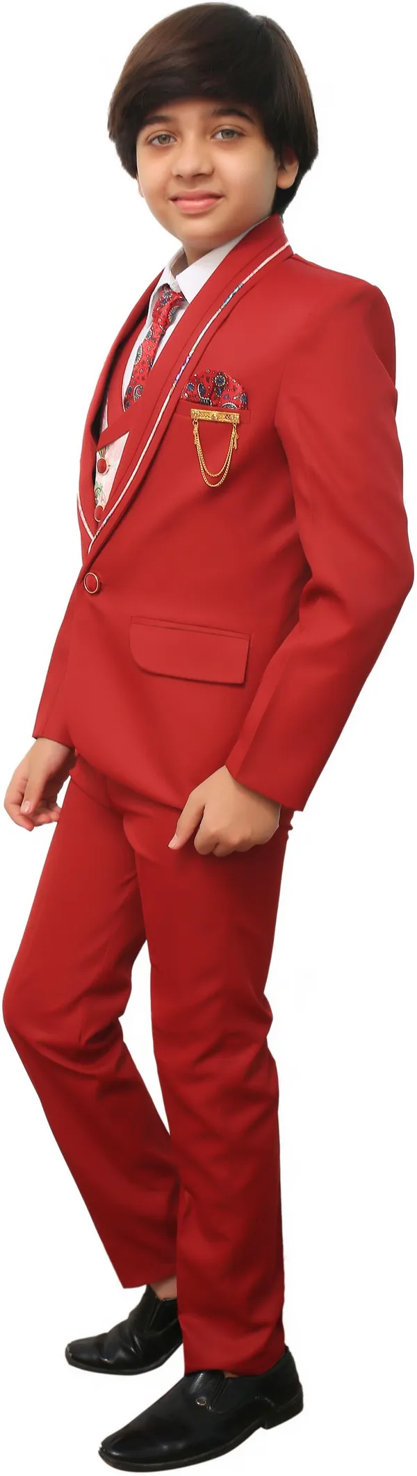 Red_Polyester_Solid_Regular_Fit_5_Piece_Coat_Suit_For_Boys