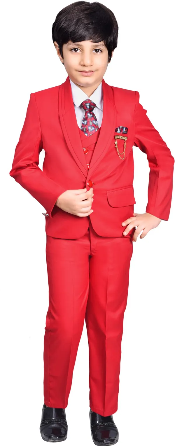 Red_Polyester_Solid_Regular_Fit_5_Piece_Coat_Suit_For_Boys