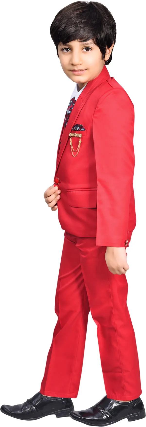 Red_Polyester_Solid_Regular_Fit_5_Piece_Coat_Suit_For_Boys