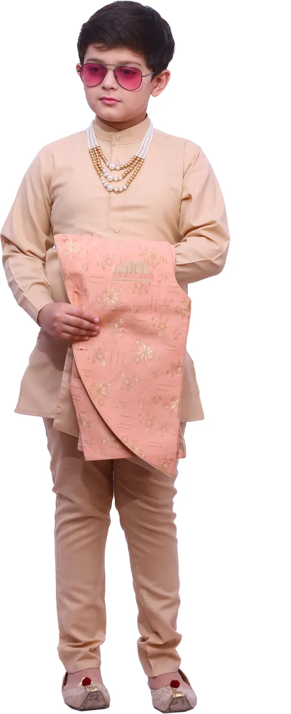 Pink_Cotton_Blend_Floral_Print_Full_Sleeve_Mandarin_Collar_Kurta,_Waistcoat_And_Pyjama_Set_For_Boys