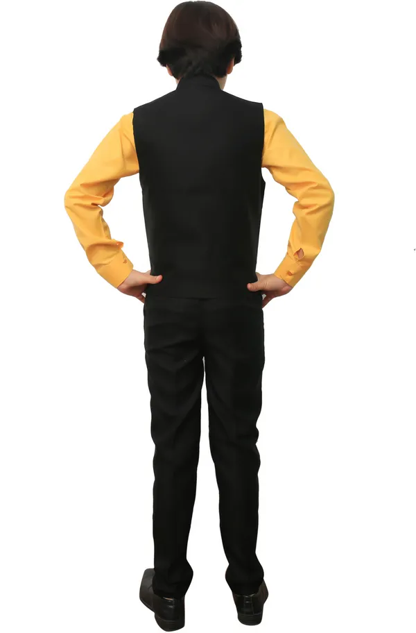 Dark_Green_Cotton_Blend_Casual_Solid_Full_Sleeve_Waistcoat_&_Pant_For_Boys