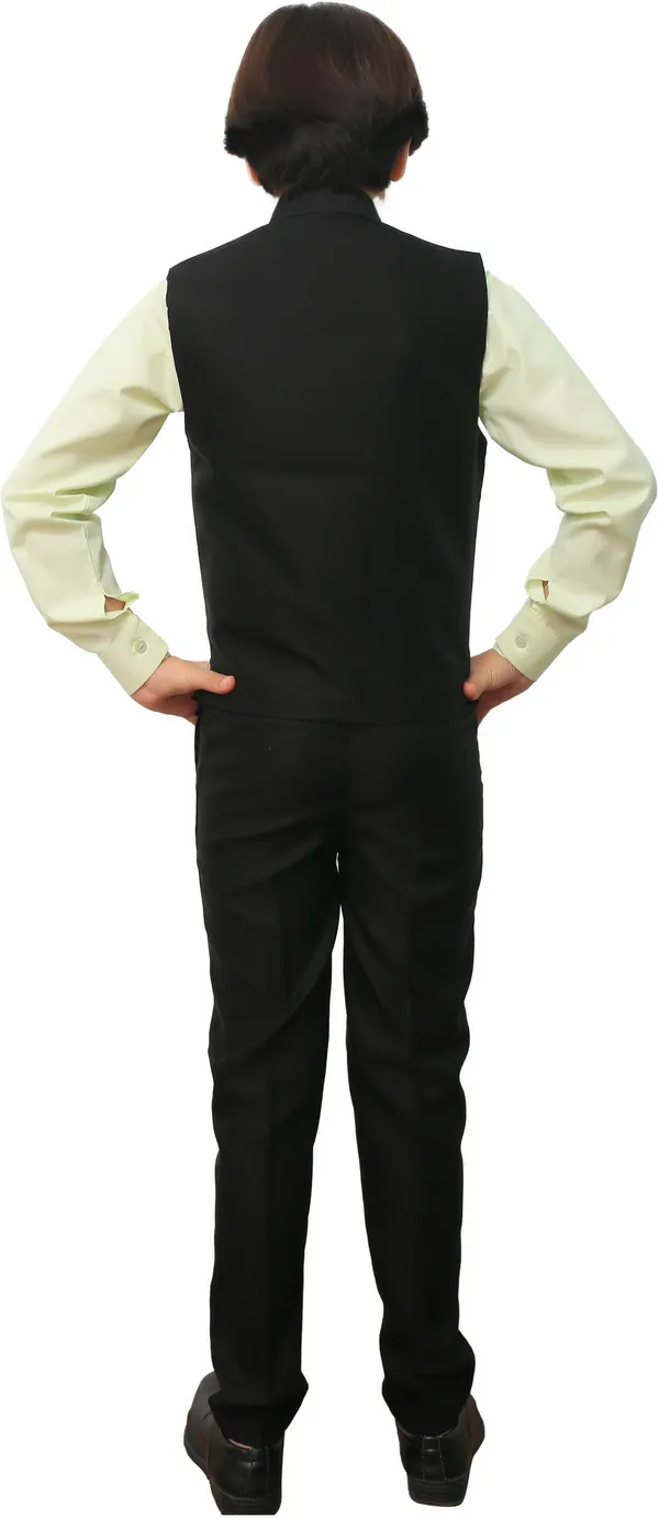 Dark_Green_Cotton_Blend_Casual_Solid_Full_Sleeve_Waistcoat_&_Pant_For_Boys