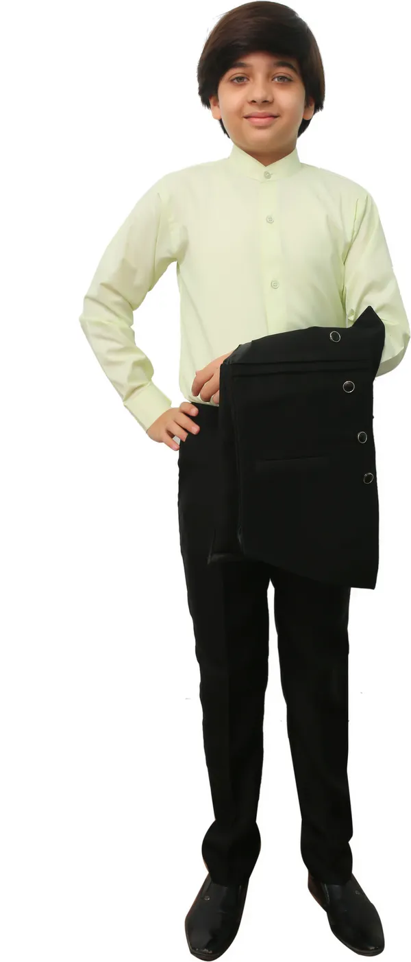 Dark_Green_Cotton_Blend_Casual_Solid_Full_Sleeve_Waistcoat_&_Pant_For_Boys