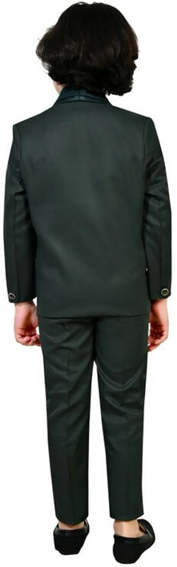 Dark_Green_Polyester_Solid_Regular_Fit_5_Piece_Kids_Suit_For_Boys