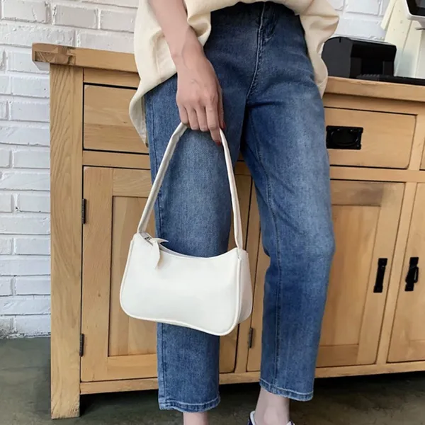 White_Mini_Half_Moon_Sling_Bag_For_Girls