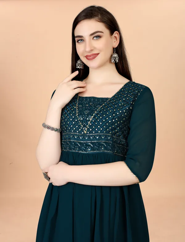 indigo_Georgete_Embroidered_Long_Gown_for_Women_&_Girls
