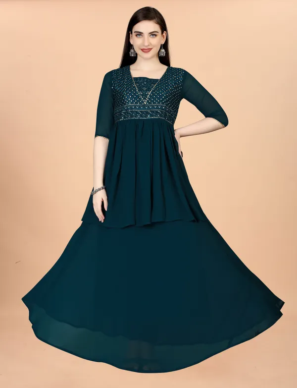 indigo_Georgete_Embroidered_Long_Gown_for_Women_&_Girls