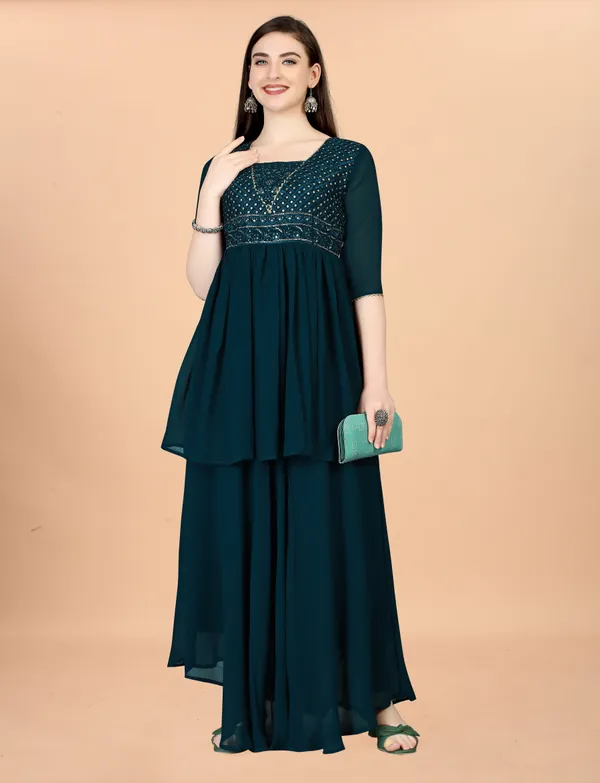 indigo_Georgete_Embroidered_Long_Gown_for_Women_&_Girls
