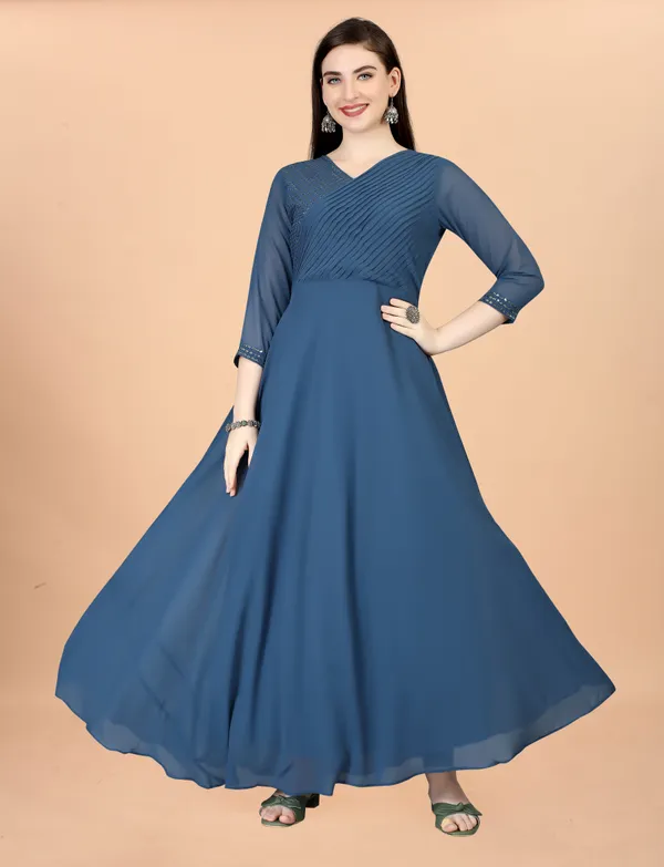 Blue_Georgete_Embroidered_Long_Gown_for_Women_&_Girls