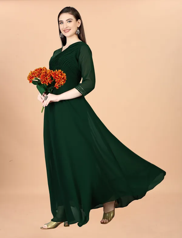 Green_Georgete_Embroidered_Long_Gown_for_Women_&_Girls